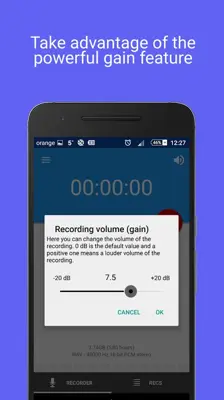 AudioRec android App screenshot 4